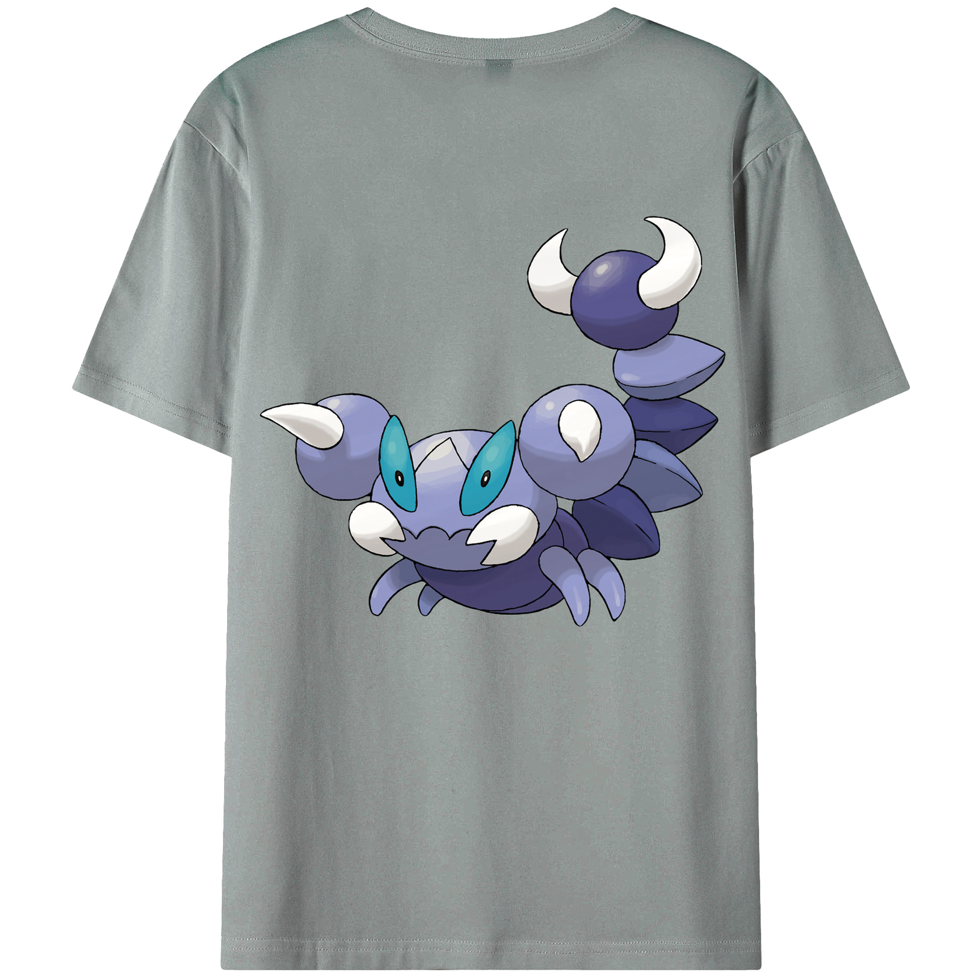（画像用） ポケットモンスター Pokémon 綿100％ メンズ半袖Tシャツ（バックプリント） 通気性